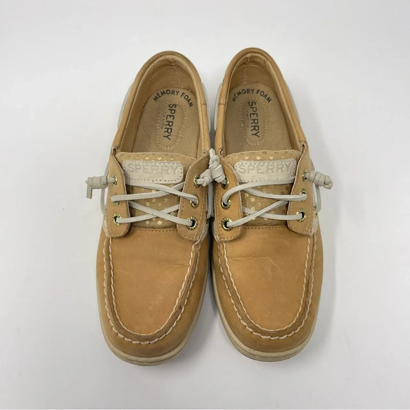 Sperry Gold Polka Dot Boat Shoes - Picture 9 of 9